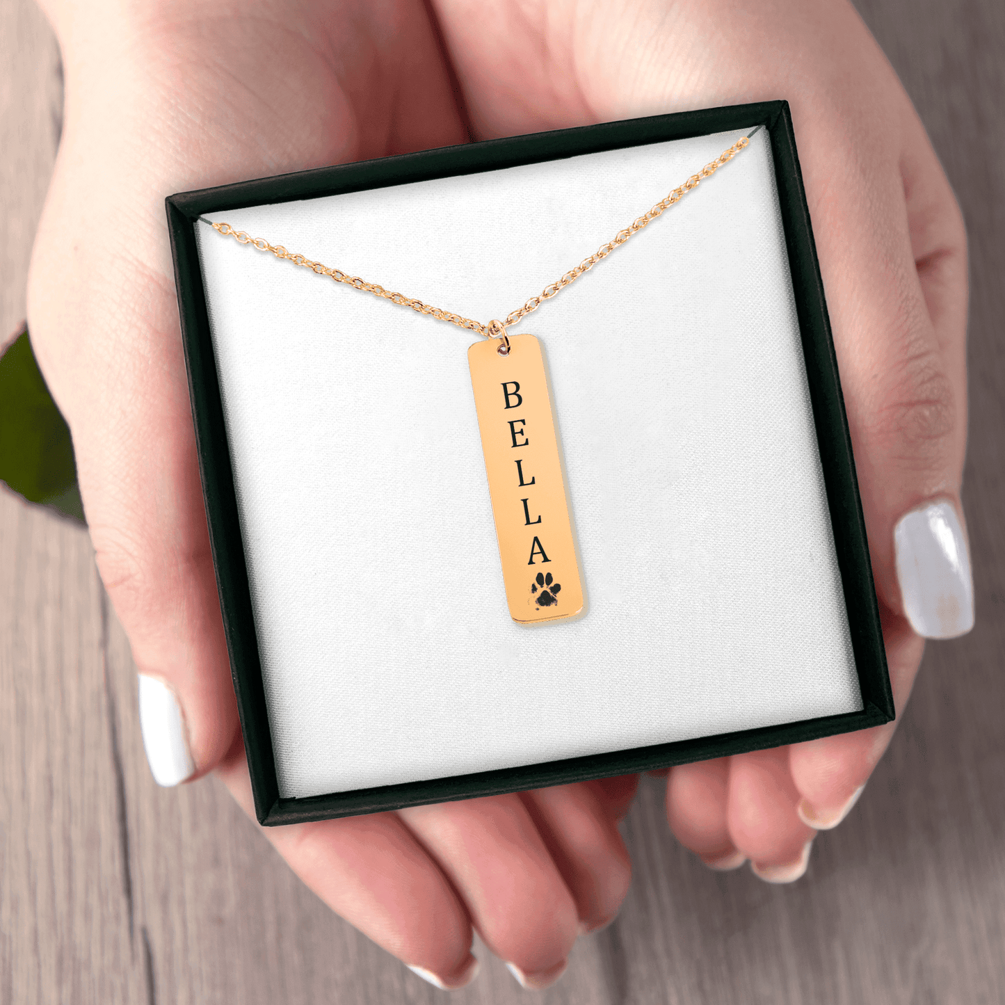 Pet's Name & Paw Print Necklace OwnPrint