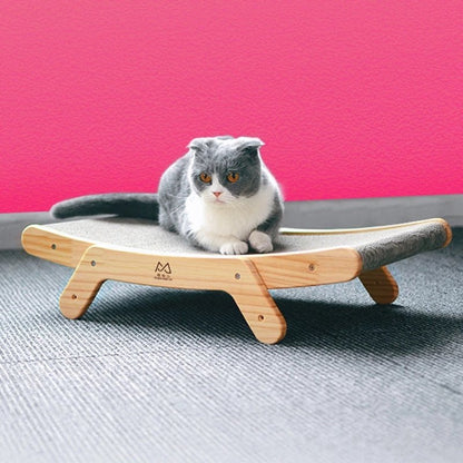 Wooden Cat Scratch Bed - Klolan